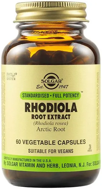 Rhodiola Root Extract, 60 capsule vegetale, Solgar