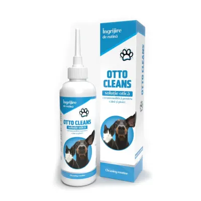 PASTEUR Otto Cleans, XS-XL, soluție igiena urechilor câini și pisici, flacon cu aplicator, 100ml