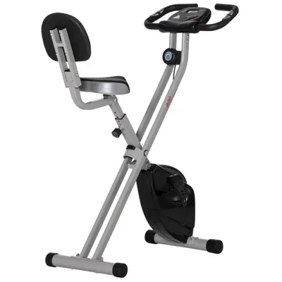 HOMCOM Bicicletă de fitness pliabilă cu 8 niveluri de rezistență magnetică