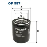 Filtru ulei FILTRON OP 597