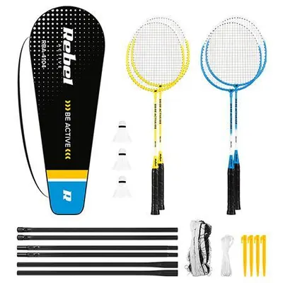 Set badminton cu fileu REBEL ACTIVE RBA-4104