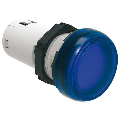 Lampa Semnalizare cu Led, Steady Light Ø22mm Platinum Series, Blue, 12vac/dc
