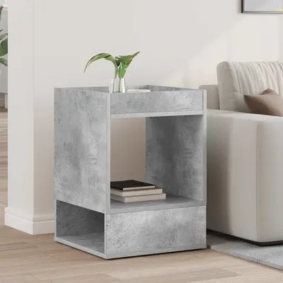 vidaXL Masă laterală Gri din beton 40 x 40 x 56 cm Lemn prelucrat