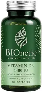Vitamina D3, 60 capsule, BIOnetic