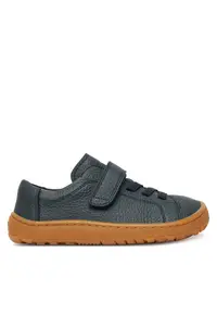 Pantofi copii - piele naturala - albastru - talpa flexibila - sistem inchidere Velcro