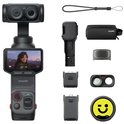 Cameră de acțiune Insta360 - Luna Ultra Creator Bundle, 8K, Cosmic Black