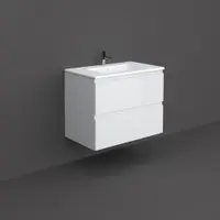Mobilier suspendat incastrabil pentru lavoar, Joy, 80 cm alb, Rak