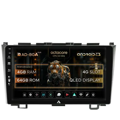 Navigatie Honda CRV (2006-2012), Android, A-Octacore 4GB RAM + 64GB ROM, 9 Inch - AD-BGA9004+AD-BGRKIT006