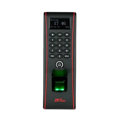 Cititor de proximitate biometric standalone TCP/IP ZKTeco ACO-TF1700-1, EM, 125 KHz, cod PIN, 3.000 ampente, 10.000 carduri, 50.000 evenimente