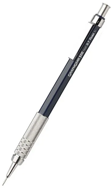 Creion automat Pentel - Graphgear 520, 0.7 mm, negru