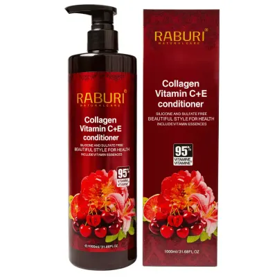 Raburi Balsam de par cu colagen si vitamina C + E 900 ml
