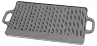 Placă dublă din fontă pentru grătar Mustang - 46 x 23 cm