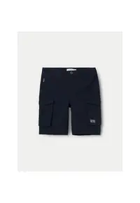 Pantaloni scurti baieti - 304014703 - Bumbac - Albastru - Albastru