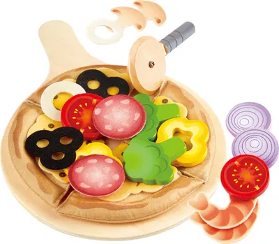 Set din lemn Hape - Pizza italiana delicioasa
