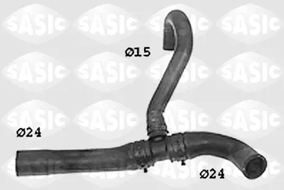 Conducta furtun sistem racire superior (15mm 24mm 24mm) AUDI A4; VW PASSAT 1.9D 1.9DH intre 1995-2001