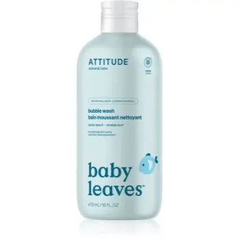 Attitude Baby Leaves Bubble Wash spuma de baie pentru nou-nascuti si copii