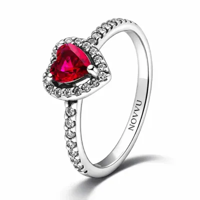 Inel Red Heart cu Argint