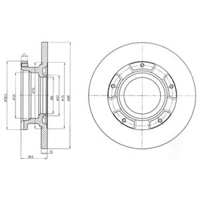 Disc frana DELPHI BG4008