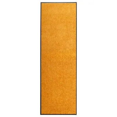 vidaXL Covoraș de ușă lavabil, portocaliu, 60 x 180 cm