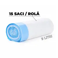 PETSON Set saci deșeuri litieră inteligentă, pungi litieră pisici, 65x40 cm, 2buc