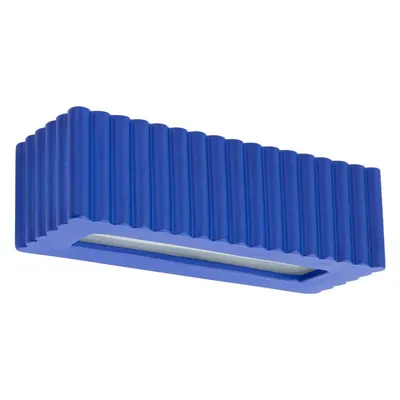 Aplică de perete albastră din ceramică Rivena – Sollux
