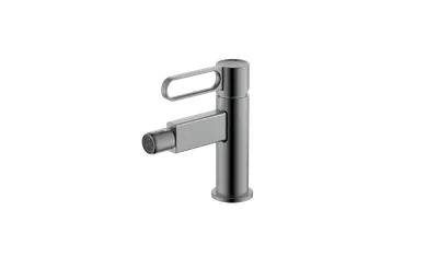 Baterie bideu cu ventil, gun metal, Zaffiro