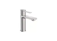 Baterie lavoar Roca Targac A5A325FSM0, marime M, 160 mm, pornire rece, mat, Otel satinat