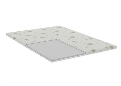 Topper Aloe Vera cu husa detasabila si lavabila 120 x 200 x 5 cm fermitate medie
