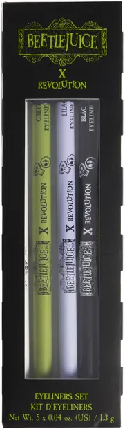Makeup Revolution Beetlejuice Set creioane pentru ochi, 5 bucăți