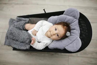 Perna din catifea ursulet Royal Baby gri Sleepee