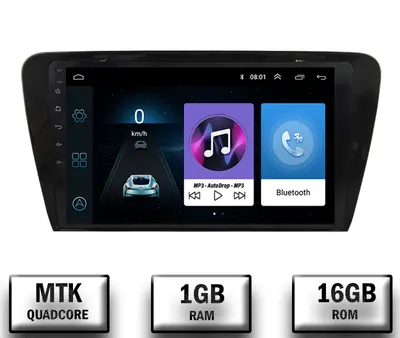 Navigatie Skoda Octavia 3 (2013-2018), Android, P-Quadcore 1GB RAM + 16GB ROM, 10.1 Inch - AD-BGP10001+AD-BGRKIT026