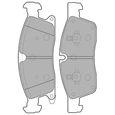 Set placute frana, frana disc DELPHI LP2275