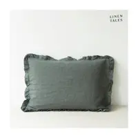 Față de pernă din in 40x60 cm Forest Green – Linen Tales