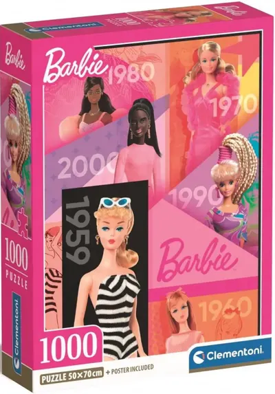 Puzzle Clementoni din 1000 piese - Barbie