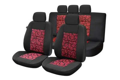 Set huse scaun Premium Lux - rosu