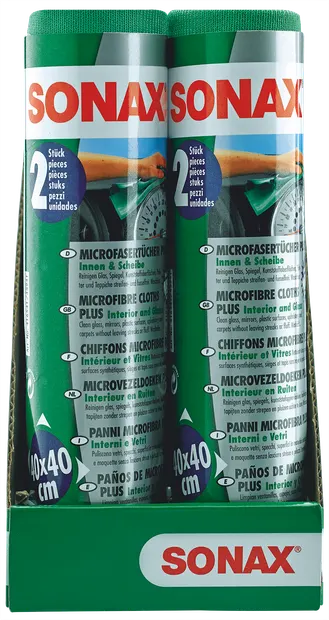 Sonax Laveta Din Microfibre Pentru Suprafete Interioare Si Sticla 2 Buc