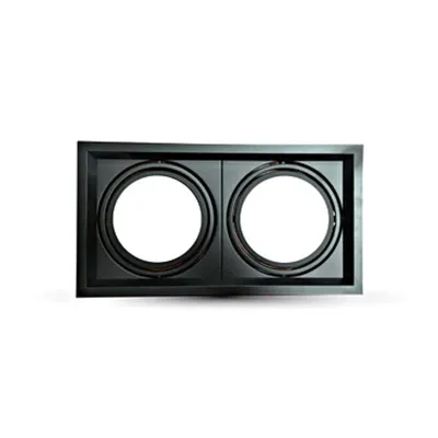 Recessed spot 2xAR111, black
