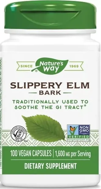 Slippery Elm Bark, 400 mg, 100 capsule, Nature's Way