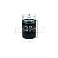 Filtru ulei MAHLE ORIGINAL OC 478