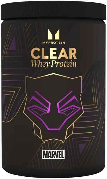 Clear Whey Protein Marvel, Black Panther, fructe de pădure, 516 g, Myprotein