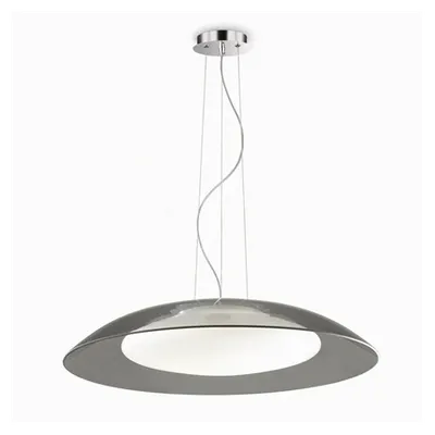 Lustra Lena D64, 3 becuri, dulie E27, D:640mm, H:290/1200mm, Gri