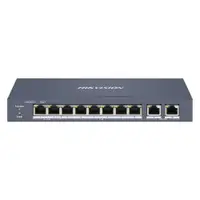 Switch cu 8 porturi PoE Hikvision DS-3E1310HP-EI, 16000 MAC, 9.2 Gbps, Hi-PoE, cu management