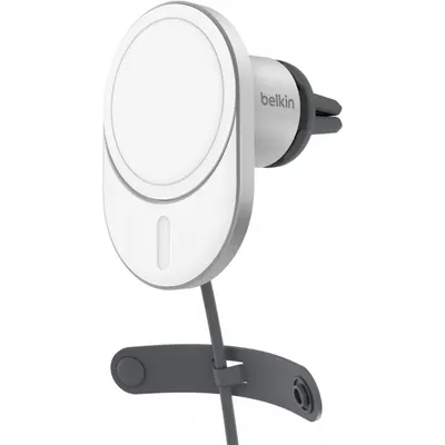 Incarcator Auto Wireless Belkin BoostCharge Pro, 15W, 1.67A, Alb WIC008btGR-V2