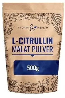 L-Citrulina malat, 6000 mg, 500 g, Sports & Health Solutions