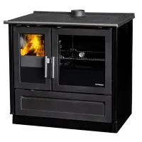 Soba de gatit P91 Negru cu plita si cuptor - 9kW