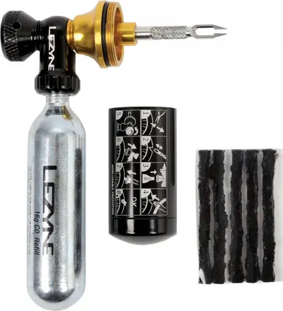 Lezyne Tubeless CO2 Blaster - kit umflare și reparare tubeless, 2x20 g