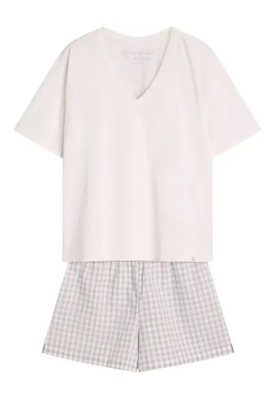 Pijama dama Rossini alb - Abstract