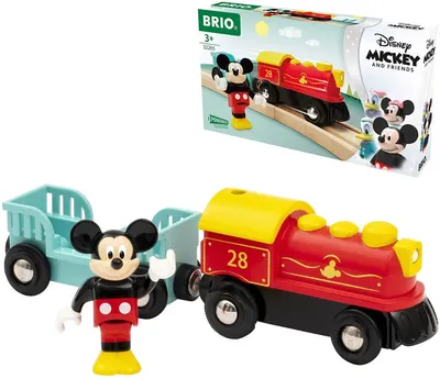 Jucarie din lemn Brio - Trenuletul lui Minnie Mouse