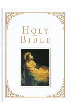 KJV Family Bible, Deluxe White Bonded Leather-Over-Board