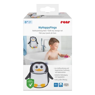 Saculet Reer din plasa pentru jucarii de baie prindere cu ventuze My Happy Pingu